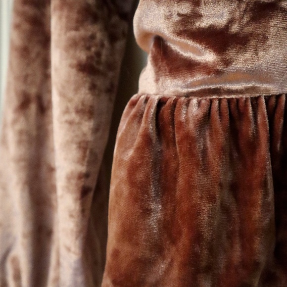 WAYF blouse en velours rose - Picture 5 of 5